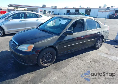 2002 Honda Civic Ex z USA, uszkodzony, nr VIN 2HGES26772H531180